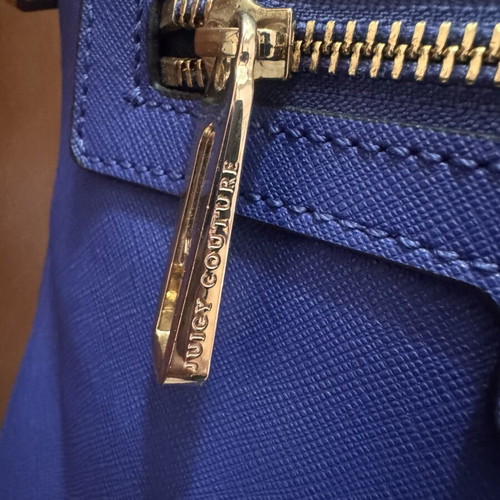 Juicy Couture blue crossbody bag like new with gold details vintage style