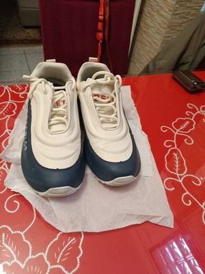 Casual athletic shoes like new, size 45, beige and blue