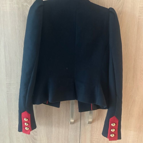 Mango military style jacket used, blue with red and gold details