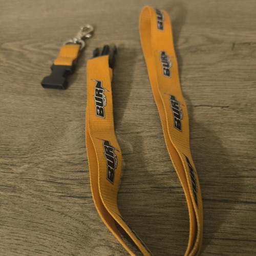 Burnout Lanyard Keychain used, orange