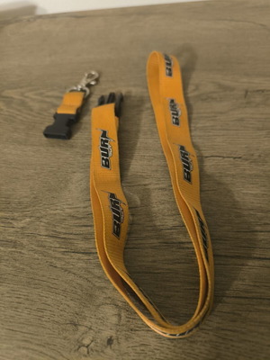 Burnout Lanyard Keychain used, orange