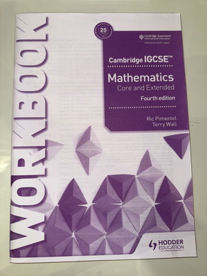 Mathematics Core and Extended Cambridge IGCSE Workbook new