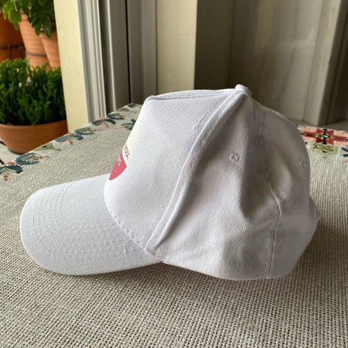 Cotton women's hat Attrattivo one size new, white