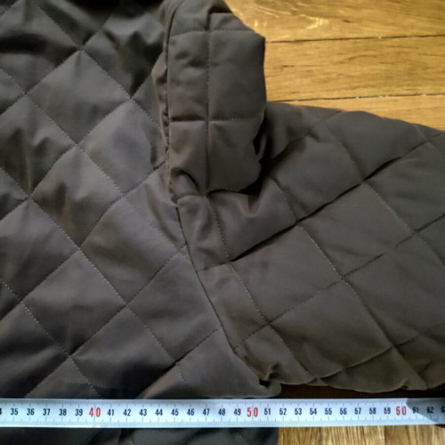 Husky brown coat size S cotton and nylon with cashmere lining like new