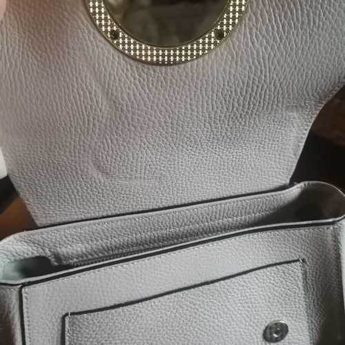 Leather crossbody bag beige new with adjustable strap