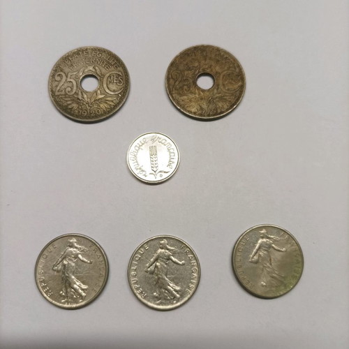 LOT 55 COINS FRANCE