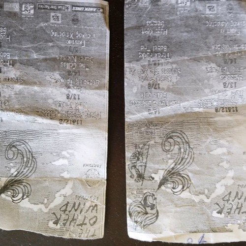 Collectible tickets from TRIPES and Giannis Aggelakas used, 9 pieces
