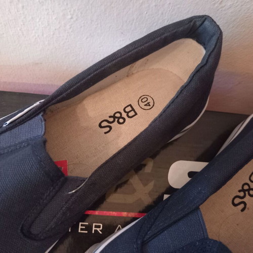 B&S canvas men's shoes size 40 & 45, dark blue