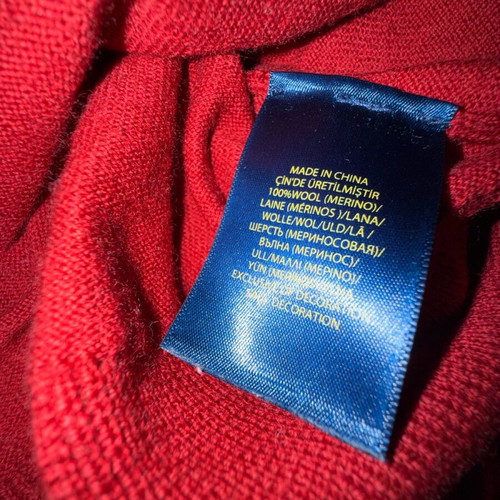 Polo Ralph Lauren sweater red, 100% wool, like new, size M
