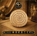 Small traditional malatha handmade straw basket Greek folk craft