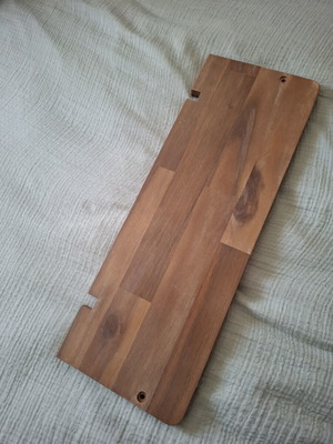 Wooden shelf made of solid acacia wood new, 56×20 cm