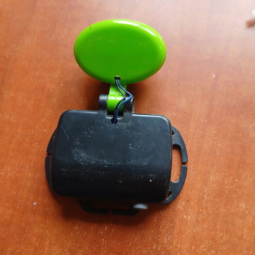 Bicycle light with battery used