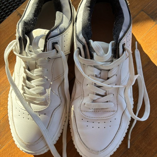 Zara sneakers size 41 used, white, comfortable for walking