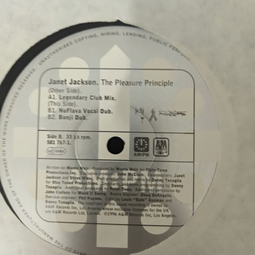 Janet Jackson The Pleasure Principle / Alright 2x12" vinyl