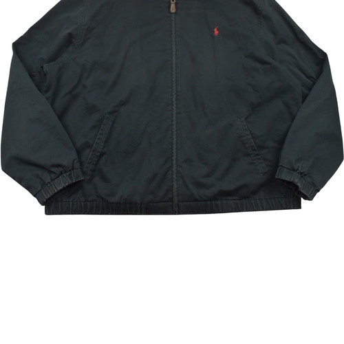 Polo Ralph Lauren Bayport Harrington Jacket black tartan lined, used, XL