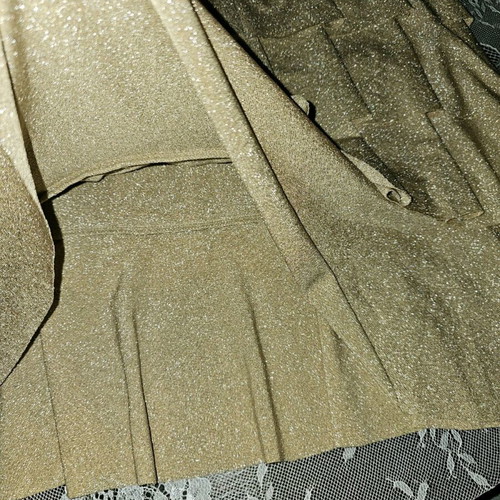 Dress used small gold airy with layers