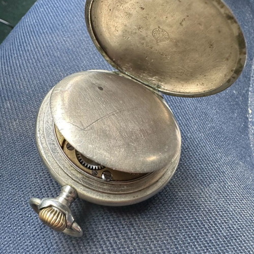 Omega Swiss Made pocket watch used, visible dial marks