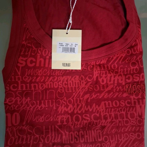 Moschino sleeveless authentic new with tags red size M