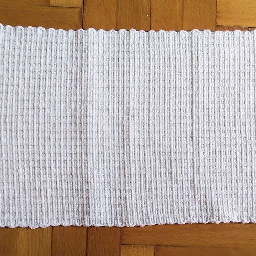 Serving placemats fabric new, pack of 4 beige-white 44x33