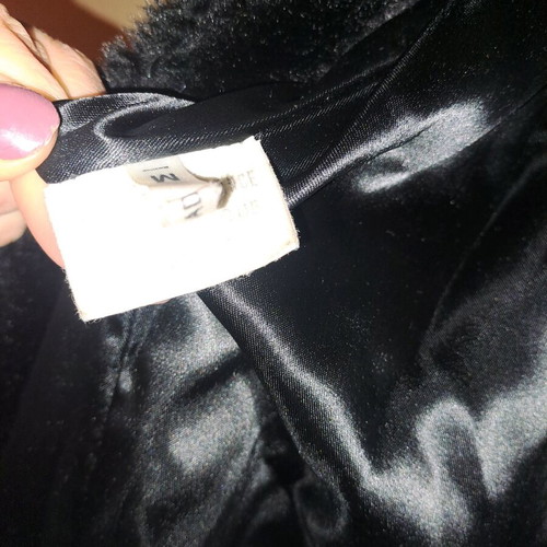 A-Style women's faux fur coat black like new