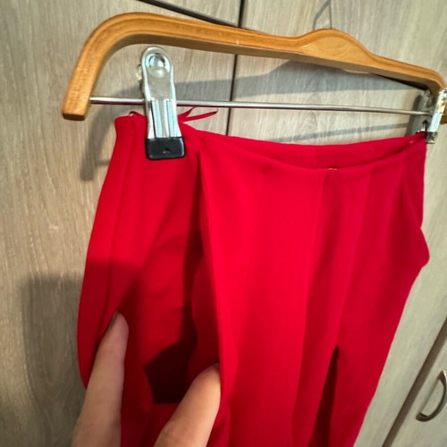 Ckontova red winter pants like new, size S/M