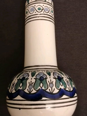 Flower vase used with hand painting 30x16cm