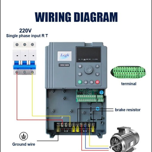Adjustable 7.5kw inverter for solar and irrigation machines, new