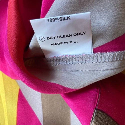 Iso midi silk skirt multicolor like new, S/M