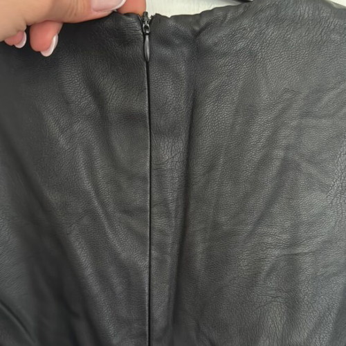 Midi leather dress Attrattivo like new, black, size S