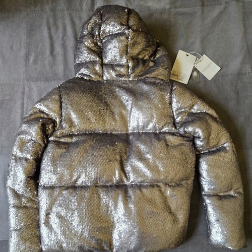 Rinascimento & Monte Cervino jacket and pants set new with silver sequins size large