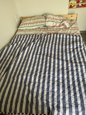 IKEA NEIDEN Bed Frame 140x200 cm with mattress like new