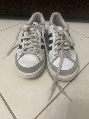 Adidas sneakers used, white, size 39.5