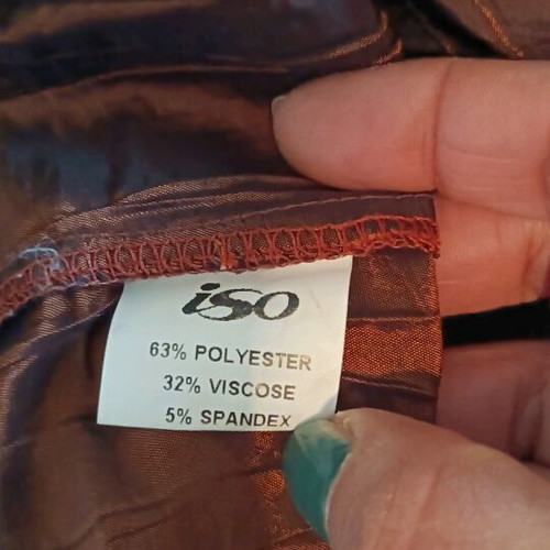 Iso blouse wrap brown like new, size L