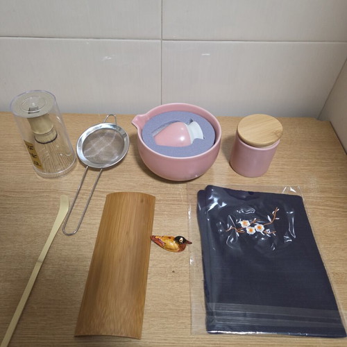 Matcha Tea Preparation Set new, ceramic and bamboo