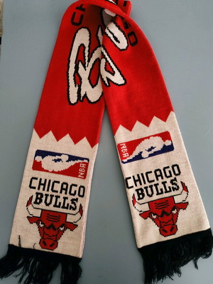 Vintage κασκόλ Chicago Bulls NBA μεταχειρισμένο με επίσημο logo