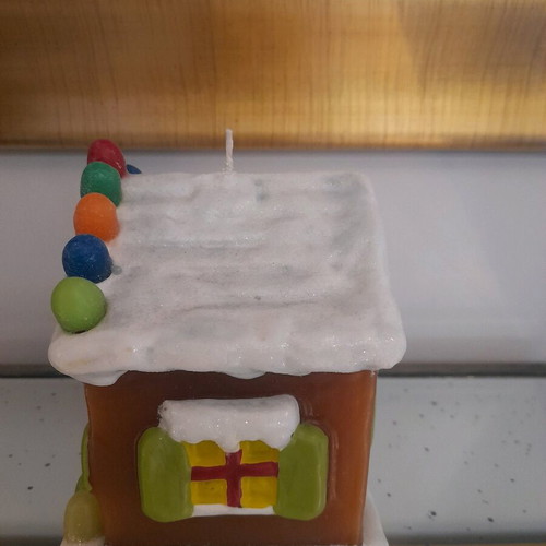 Kosta Boda candle candy house new, height 15cm