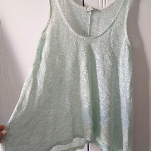 Knitted t-shirt like new, mint color, Small/medium