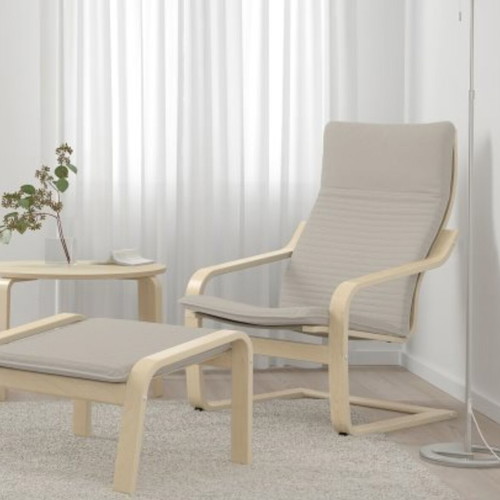 Armchair with footrest like new