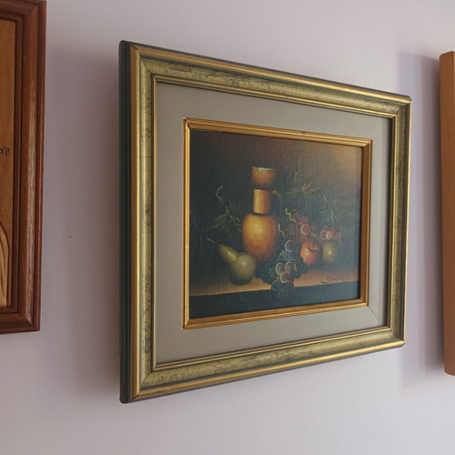 Oil painting 40x35 cm used, signed