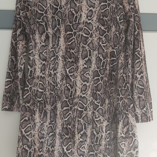 Mini leopard dress size large made in Italy like new