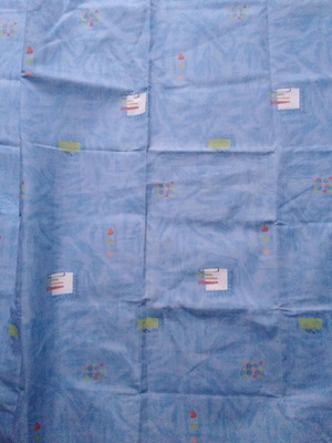 Cotton fabric new, 1.05x2.40 and 1.50x2.75 meters
