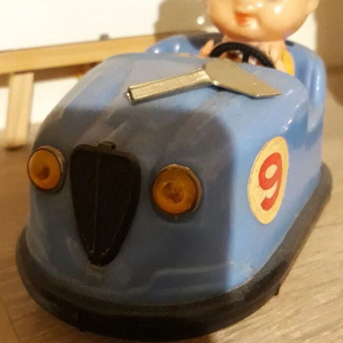 Wind-up Bumper Car collectible 60s like new, Greek rare