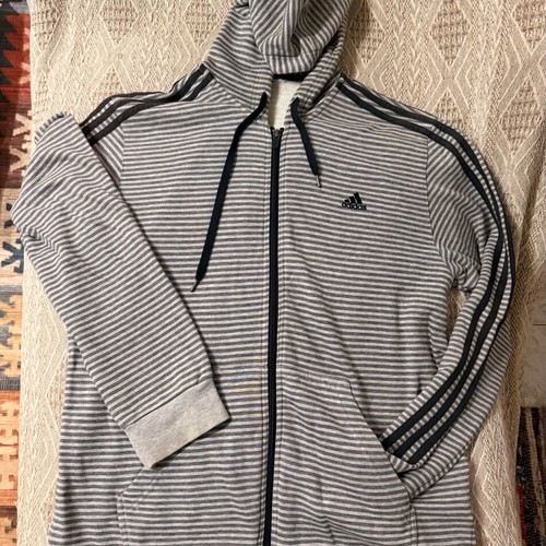 Adidas jacket used, size M, black and gray