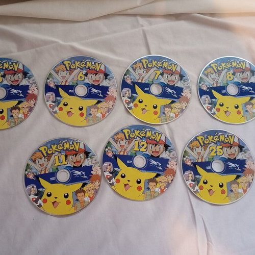 Pokémon DVD set of 7 used, dubbed in Greek
