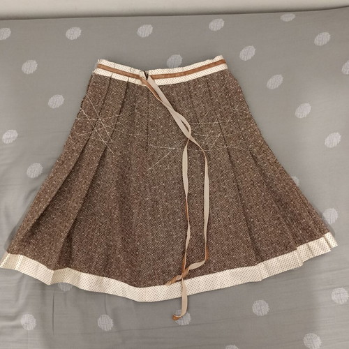 Sprider Girl wool girls' skirt for 12 years old, like new, brown
