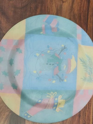 Christmas platter like new
