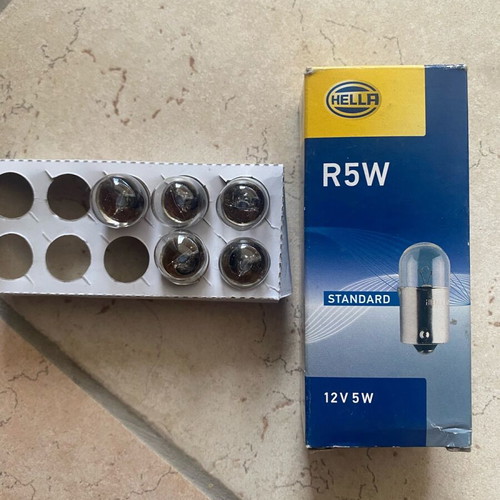 R5W Hella Lamp 12V 5W Set of 5 New