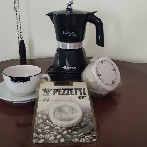Ariete Moka Aroma Coffee Maker like new with Dudson cup and accessories