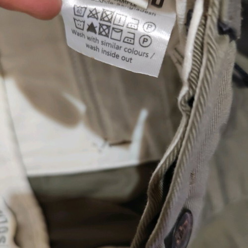 Solid jeans new without tags, size W33/L32, beige