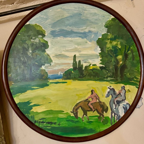 Painting K. Giannako used 60x60 cm